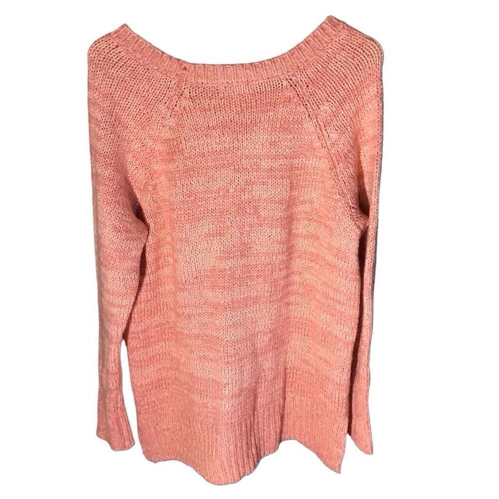 Maurices peach open weave Sweater top size Large New with tags women’s - Picture 3 of 4